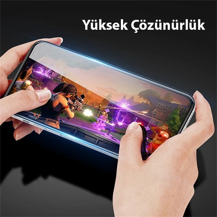 Nevamel Dux Ducis iPhone 14 Pro Max 6.7 Full Kaplama Cam Ekran Koruyucu-(5775)