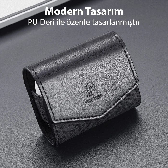 Nevamel Dux Ducis Mix Series Apple Airpods 3 için Premium Mıknatıslı Deri Kılıf-(5775)