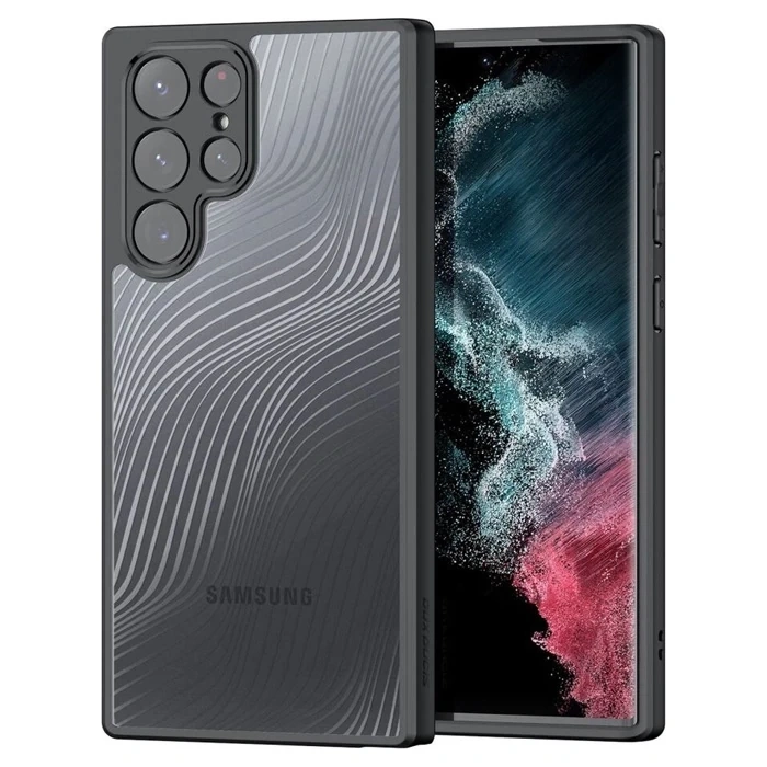 Nevamel Dux Ducis Samsung S22 Ultra Aimo Series Premium Buzlu Sert PC-TPU Kılıf-(5775)