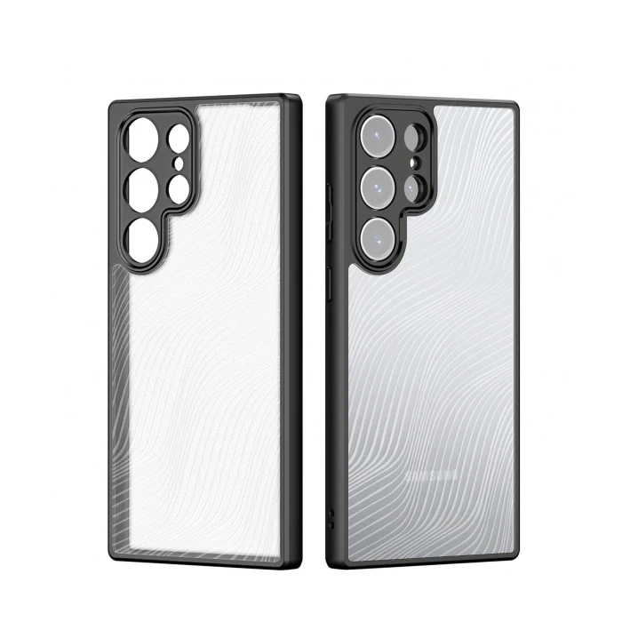 Nevamel Dux Ducis Samsung S22 Ultra Aimo Series Premium Buzlu Sert PC-TPU Kılıf-(5775)