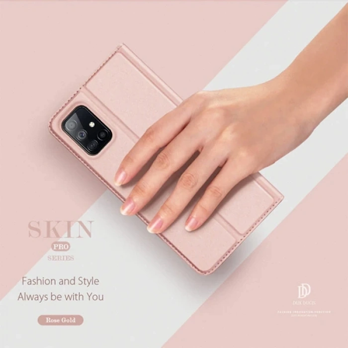 Nevamel DUX DUCİS SM Galaxy M51 Kılıf Kapaklı Flip Cover Kılıf Skin Pro Series Kılıf-(5775)