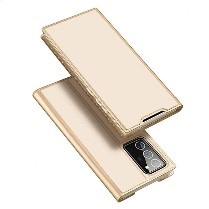 Nevamel DUX DUCİS SM Galaxy Note 20 Kılıf Kapaklı Flip Cover Kılıf Skin Pro Series Kılıf-(5775)