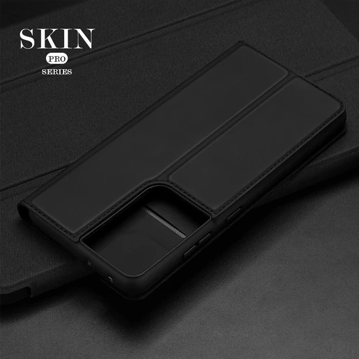 Nevamel Dux Ducis SM Galaxy S21 Ultra Kılıf Flip Cover Kılıf SkinPro Series-(5775)