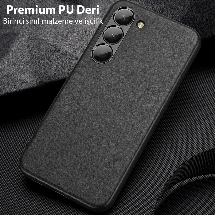 Nevamel Dux Ducis SM Galaxy S23 Plus Grit Series PU Premium Kılıf-(5775)