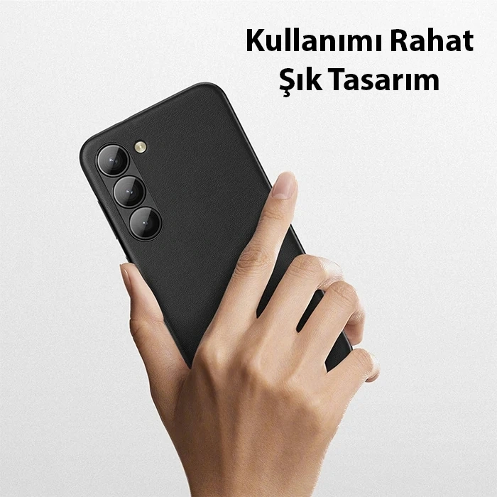 Nevamel Dux Ducis SM Galaxy S23 Plus Grit Series PU Premium Kılıf-(5775)