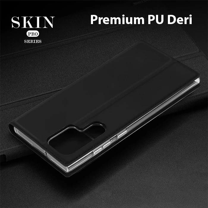 Nevamel Dux Ducis SM Galaxy S23 Plus Kılıf Skin Pro Series Flip Cover Kapaklı Kılıf-(5775)