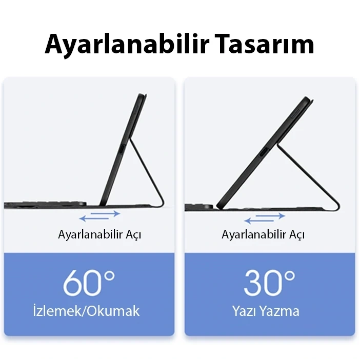 Nevamel Dux Ducis SM Galaxy Tab S8 Plus-S7 Plus-S7 FE ile Uyumlu Bluetooth Klavye Touchpad Kılıf-(5775)