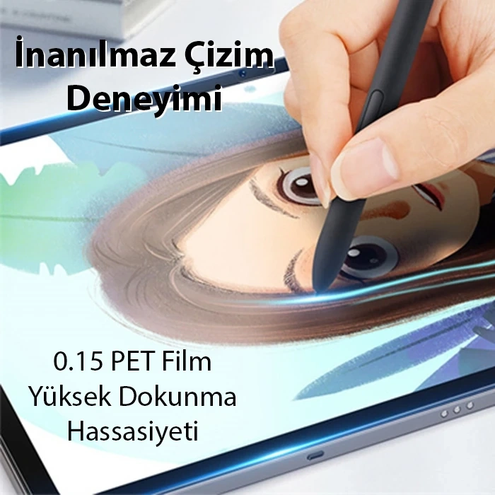 Nevamel Dux Ducis SM Galaxy Tab S8 Ultra S9 ultra Paperfeel Pet Ekran Koruyucu 0.15mm Darbe Emici Film-(5775)