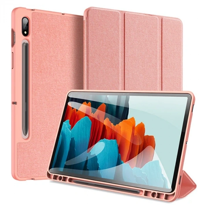 Nevamel Dux Ducis SM Galaxy Tab S8 (X700/X706) S7 (T870/T875/T876B) Kılıf Kalem Yerli Mıknatıslı Domo Series-(5775)