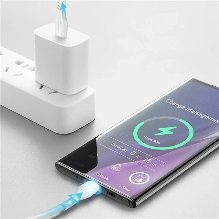 Nevamel DUX DUCİS Type-C PD 60W QC4.0 Hızlı Şarj Kablosu 1 Metre-(5775)