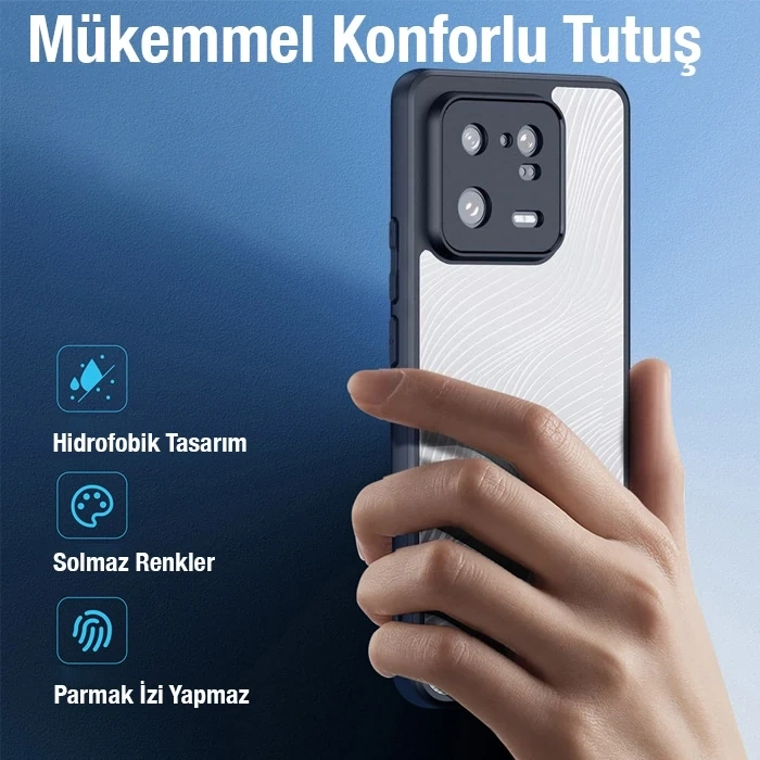 Nevamel Dux Ducis Xiaomi 13 Pro Aimo Series Premium Buzlu Sert PC-TPU Kılıf-(5775)