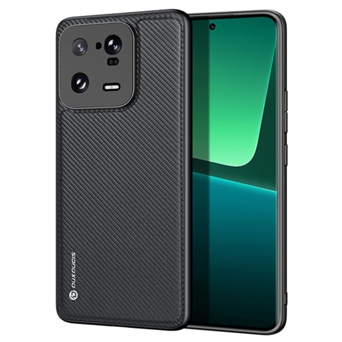 Nevamel Dux Ducis Xiaomi 13 Pro Fino Serisi Premium Dokuma Silikon Kılıf-(5775)