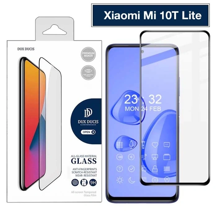 Nevamel Dux Ducis Xiaomi Mi 10T Lite Tempered Cam Ekran Koruyucu 9D Full Kaplama-(5775)