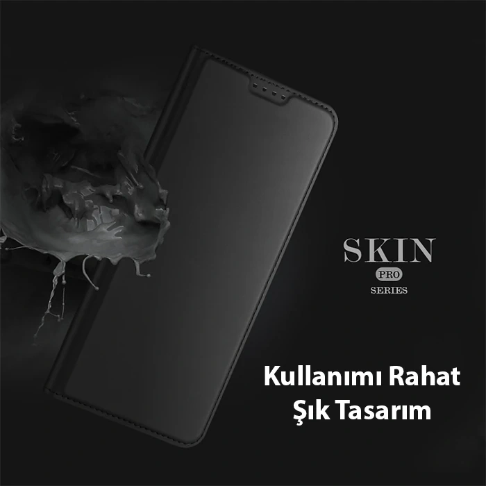 Nevamel Dux Ducis Xiaomi Poco X5 5G Kılıf Skin Pro Series Flip Cover Kapaklı Kılıf-(5775)