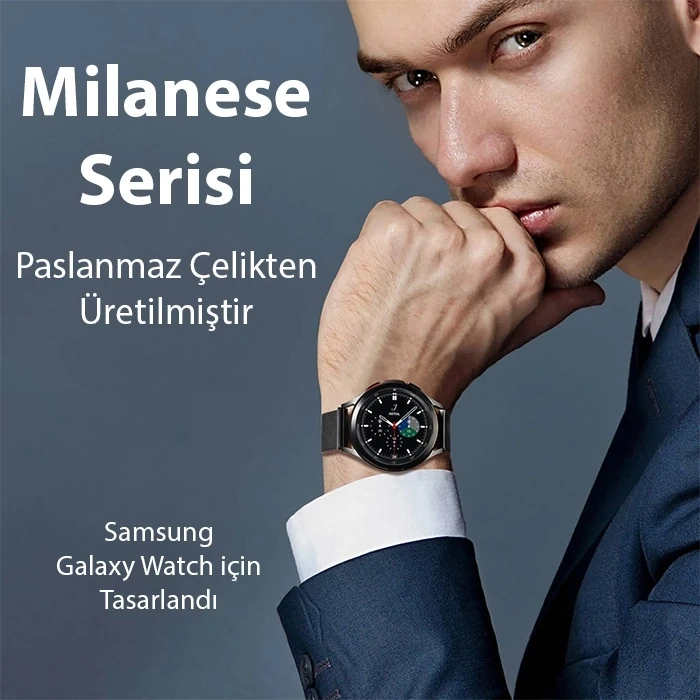 Nevamel Dux Dux Ducis SM Galaxy Watch 20MM-Huawei GT2-GT3 42MM-Magic 2 42MM Milano Loop Kayış Kordon-(5775)