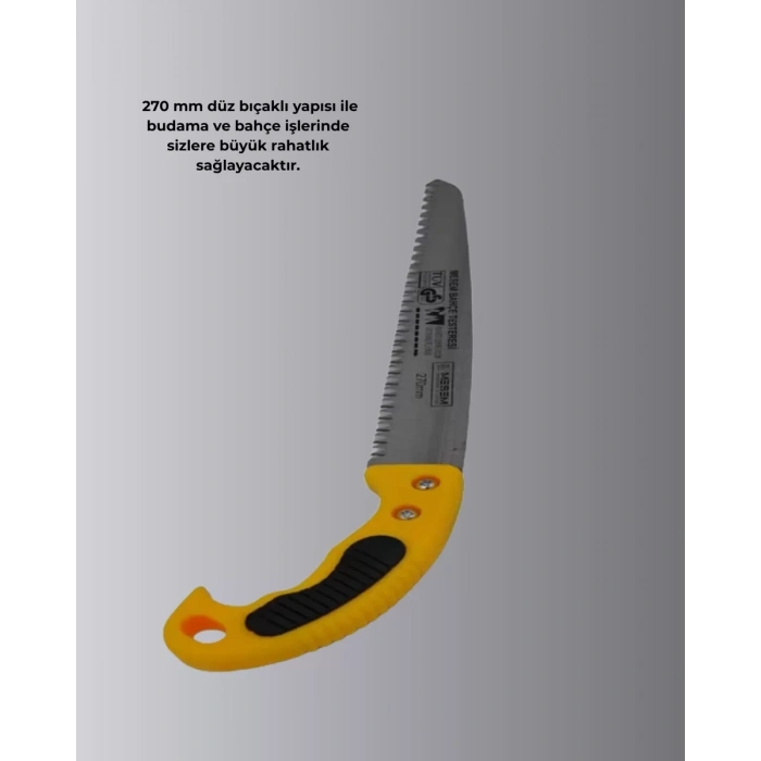 Nevamel® Düz Bıçaklı Budama Testeresi Kılıflı Güvenli Tasarım