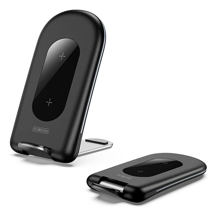 Nevamel Duzzona W2 Katlanır Standlı 15W Hızlı Şarj Wireless Kablosuz Şarj Cihazı-(5775)