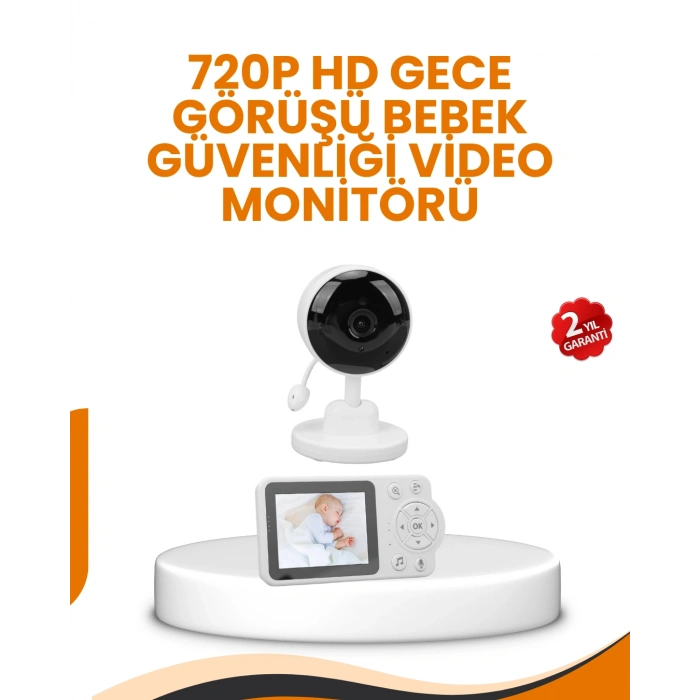 Nevamel® Ebeveyn Kontrollü 2.8 İnç Bebek Monitörü Güvenli İzleme