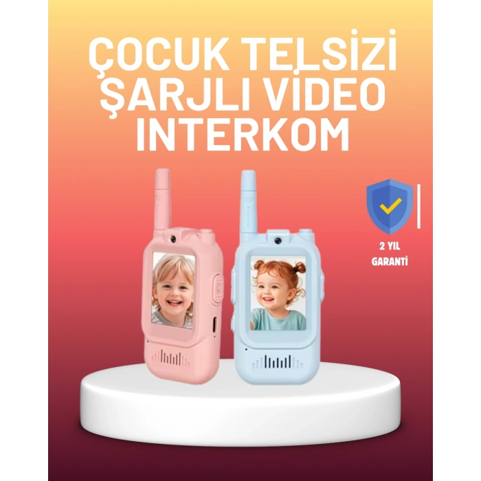 Nevamel® Ekranlı Walkie Talkie Oyuncağı Ses ve Görüntü Destekli
