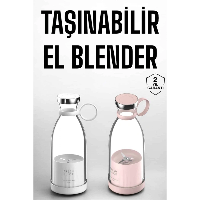 Nevamel El Blender Taşınabilir Meyve Blender Şarj Edilebilir Taşınabilir Blender Elektrikli