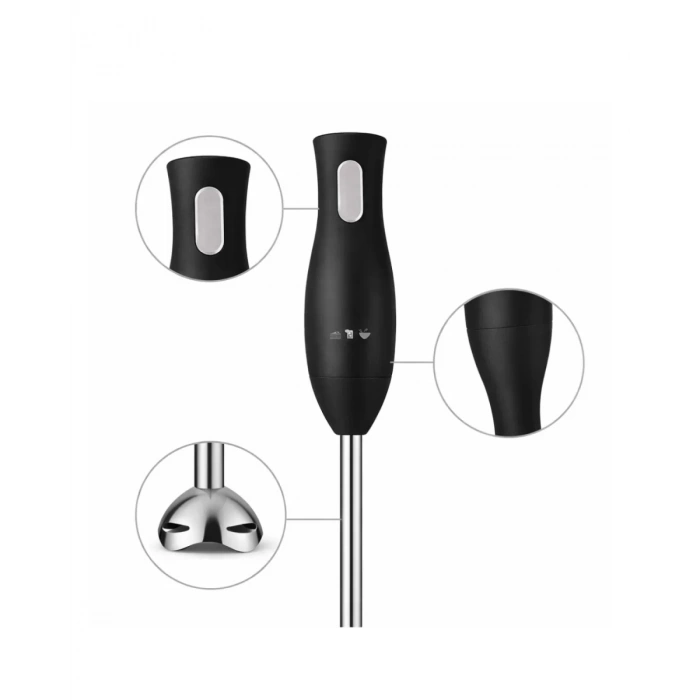 Nevamel® El Blenderı Paslanmaz Çelik Metal Ayaklı Ergonomik Tasarımlı Mutfak Blender