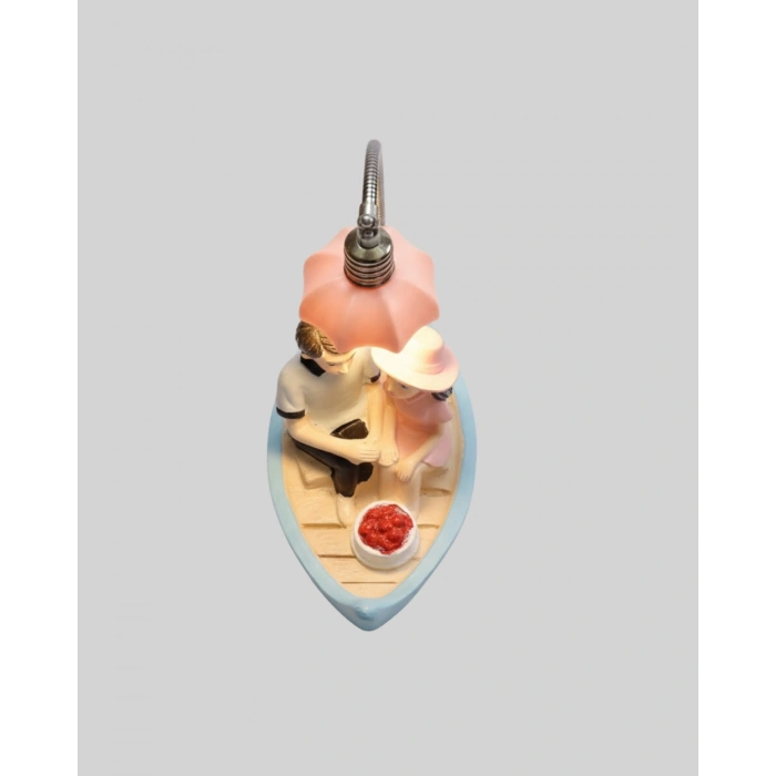 Nevamel® El Ele Tutuşan Çift Figürlü Dekoratif Gece Lambası Romantik Tasarım