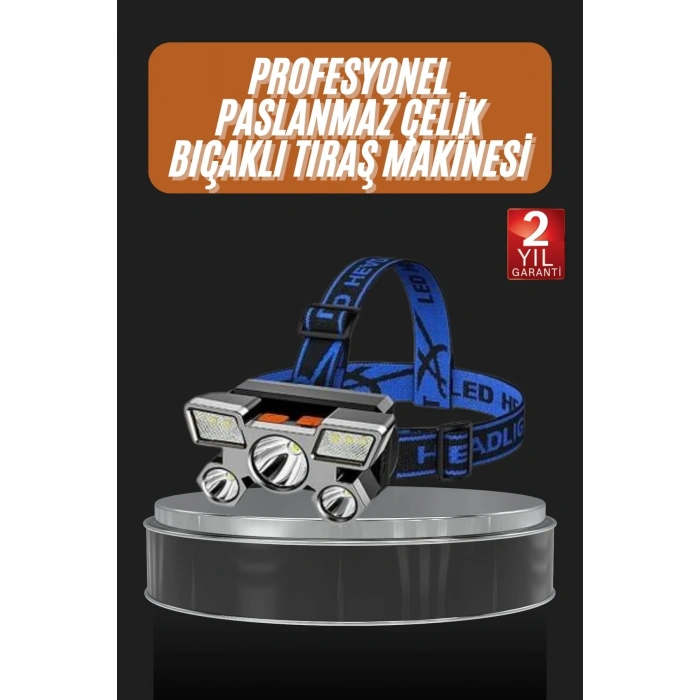 Nevamel El Feneri Süper Kafa Lambası 4 Modlu 5 Led Kafa Feneri