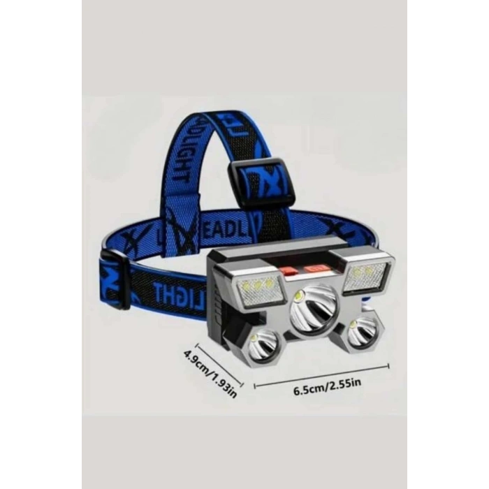 Nevamel El Feneri Süper Kafa Lambası 4 Modlu 5 Led Kafa Feneri