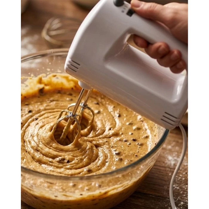 Nevamel® El Mikseri 250W 5 Kademe Hız Ayarlı Paslanmaz Çelik Çırpıcılı Mikser