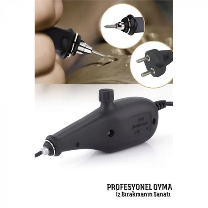 Nevamel® Elektrikli Gravür Kalemi – Metal Cam Ahşap İçin Profesyonel Oyma Aleti