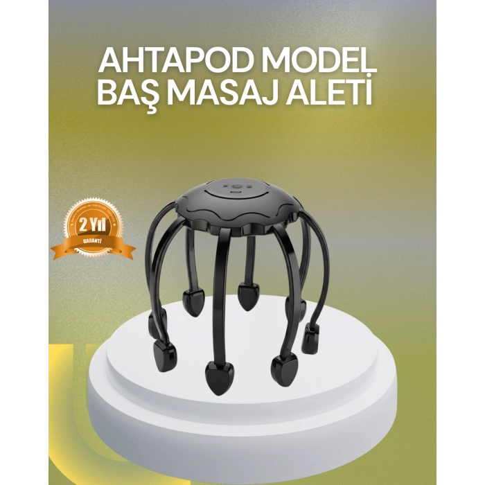 Nevamel® Elektrikli Kafa Masaj Aleti Çok Noktalı 360 Derece Kapsama