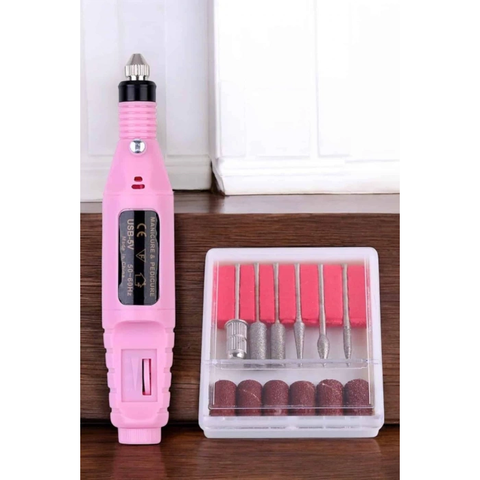 Nevamel Elektrikli Manikür Pedikür Törpü Seti Protez Tırnak Nasır Temizleyici