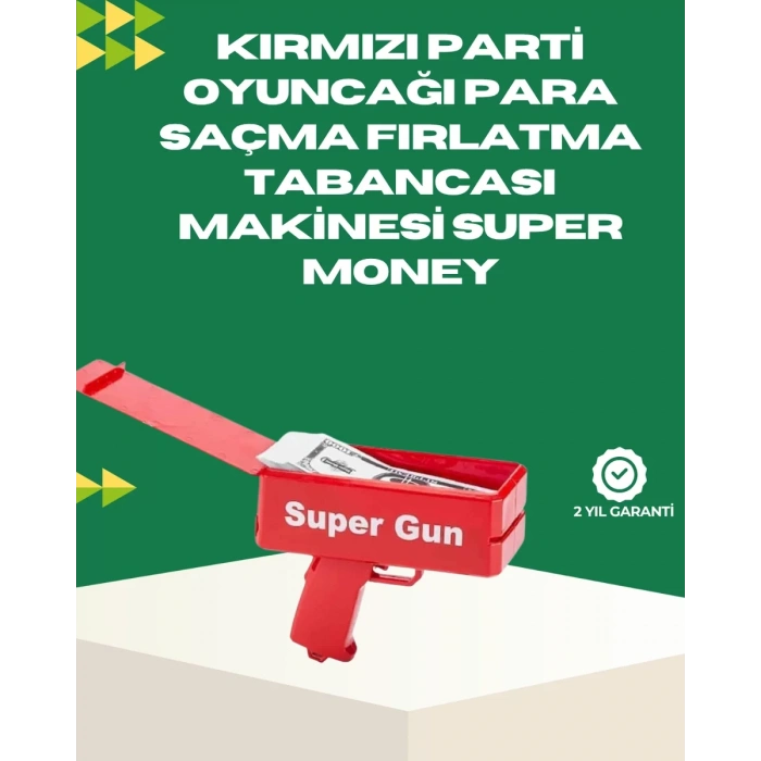 Nevamel® Elektrikli Money Gun Oyuncak Parti Tabancası