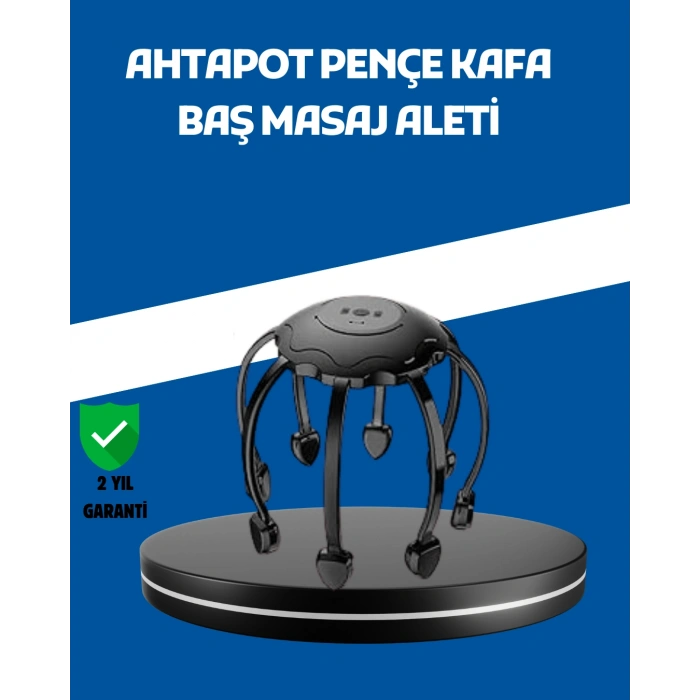 Nevamel® Elektrikli Saç Derisi Masaj Aleti Çok Noktalı 8 Kollu Titreşimli Masaj