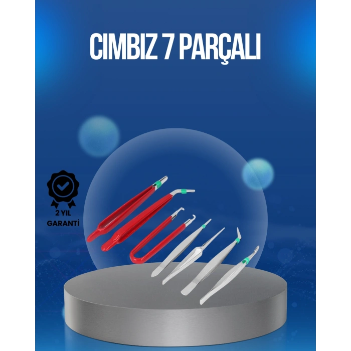 Nevamel® Elektronik Devre ve Saat Tamiri İçin 7’li Paslanmaz Çelik Cımbız