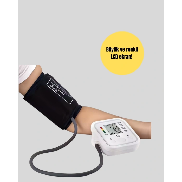 Nevamel Elektronik Tansiyon Ölçer LCD Dijital Ekranlı
