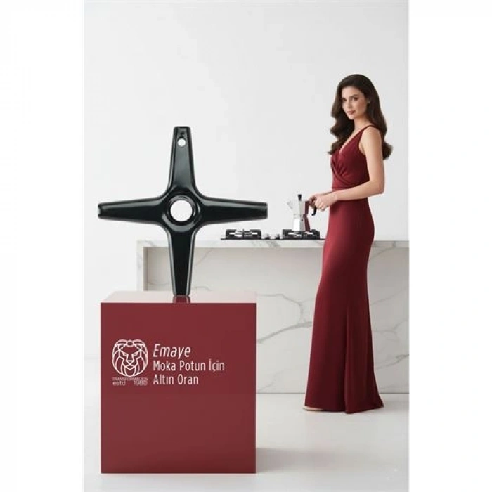 Nevamel® Emily Sterling Serisi Emaye Moka Pot ve Cezve Ocak Küçültücü - Kamp Yardımcısı