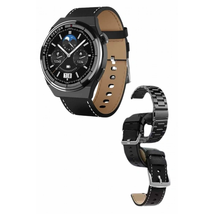 Nevamel® En Çok Tercih Edilen Akıllı Saat Amoled Ekran Nabız Sensörü GPS Uyumlu Adımsayar