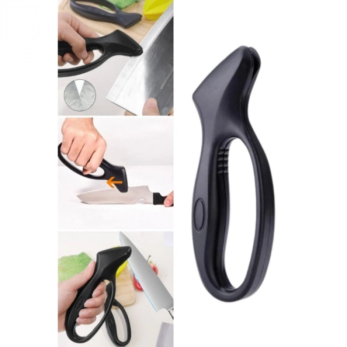 Nevamel Ergonomik Paslanmaz Çelik Manuel Bıçak Bileme Aleti