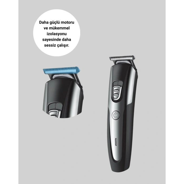 Nevamel® Ergonomik Profesyonel Tıraş Makinesi Saç Sakal Kesme ve Düzeltme
