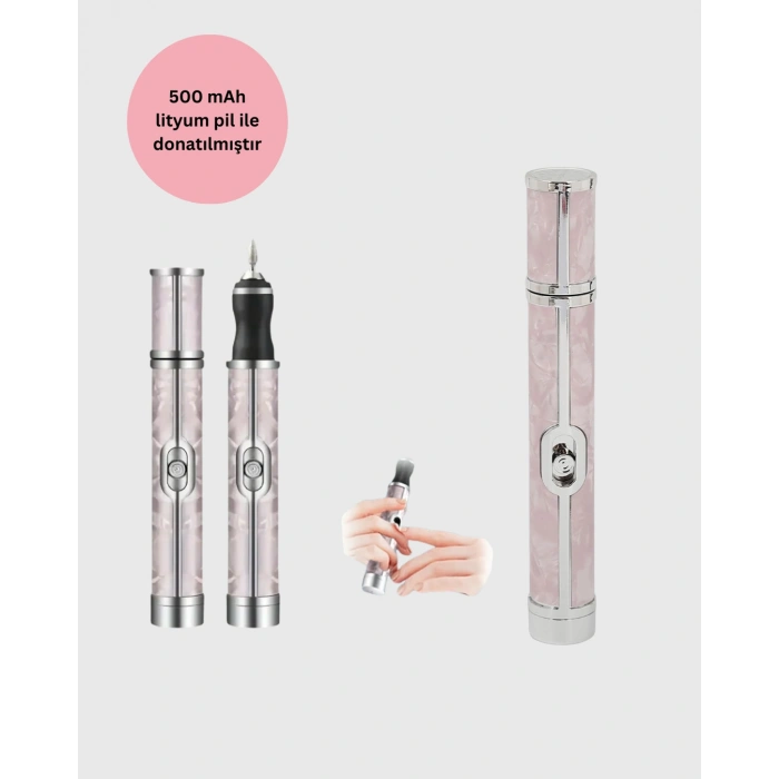 Nevamel® Ergonomik Saplı 20.000 RPM Hız Kontrollü Manikür Pedikür Makinesi