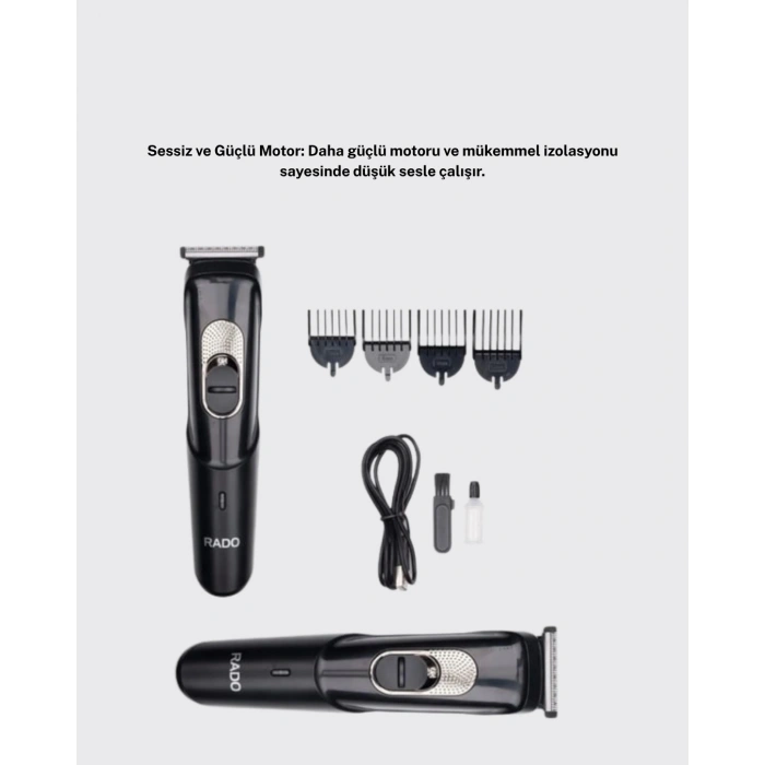 Nevamel Ergonomik Tasarımlı 3 Taraklı Profesyonel Şarjlı Saç Sakal Tıraş Makinesi