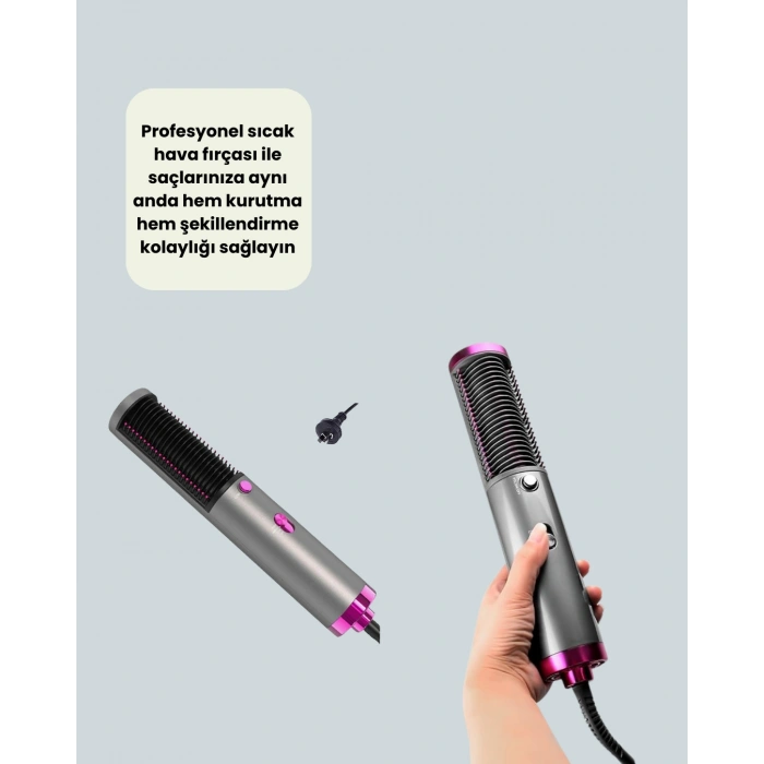 Nevamel Ergonomik Tasarımlı Hafif ve Taşınabilir Sıcak Hava Fırçası