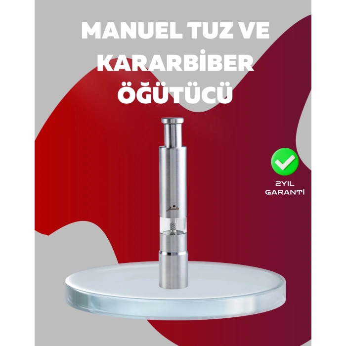 Nevamel® Ergonomik Tasarımlı Nem Geçirmez Kapaklı Baharat Öğütücü