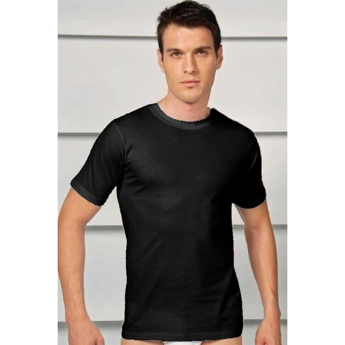 Nevamel® Erkek Pamuklu Kısa Kol Dar Yaka Klasik Fanila T-Shirt