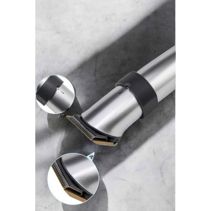 Nevamel Erkeklere Özel Şarjlı Saç ve Sakal Kesme Tıraş Makinesi Seti