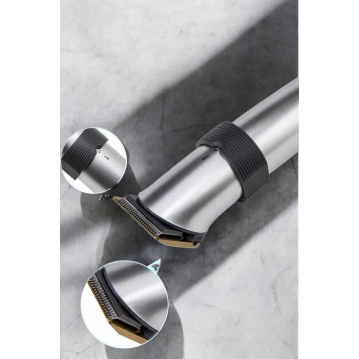 Nevamel Erkeklere Özel Şarjlı Saç ve Sakal Kesme Tıraş Makinesi Seti