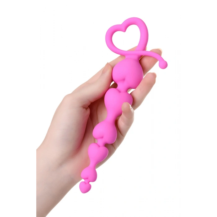Nevamel® Eromantica Anal Zinciri, Silikon, Pembe, 18,5 Cm, Ø 3,1 Cm