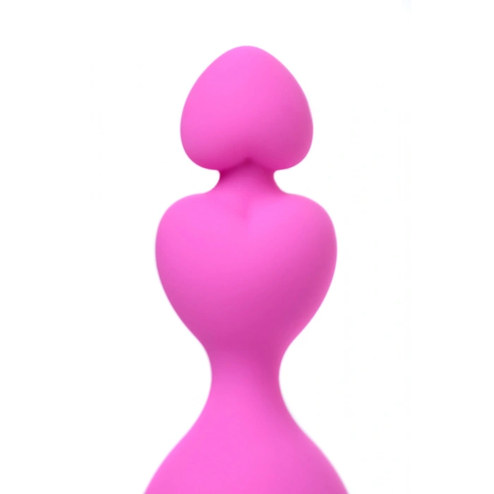 Nevamel® Eromantica Anal Zinciri, Silikon, Pembe, 18,5 Cm, Ø 3,1 Cm