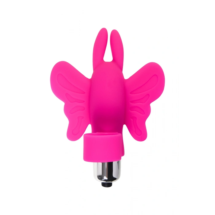 Nevamel® Eromantica Butterfly Parmak Kelebek Vibratörü, Silikon, Pembe, 10 Cm